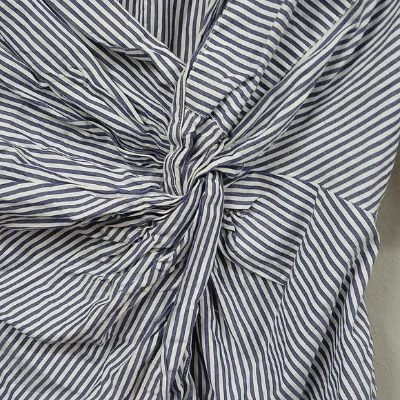 Zara knotted poplin shirt w/ Thin straps Size Small - Picture 3 of 5